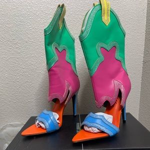 Cape Robbin NAYAYE - multi color western stiletto boots size/ 11